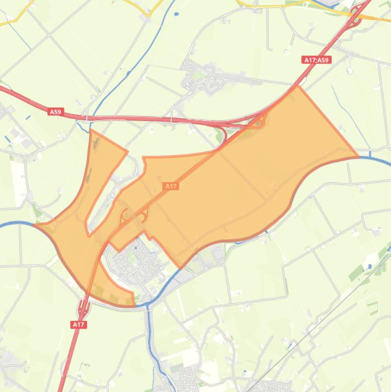 Kaart van de buurt Verspreide huizen Standdaarbuiten.