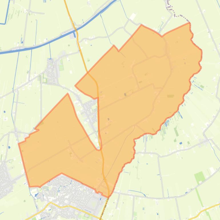 Kaart van de buurt Verspreide huizen Surhuizum.