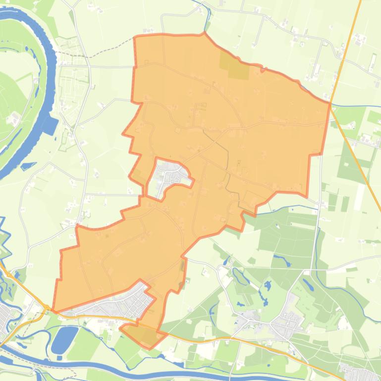 Kaart van de buurt Verspreide huizen ten noorden van Drempt.