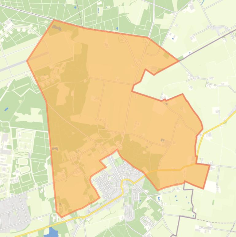 Kaart van de buurt Verspreide huizen ten noorden van Huijbergen.