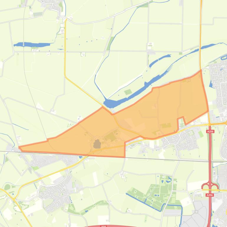 Kaart van de buurt Verspreide huizen ten noorden van ’s-Heer-Hendrikskinderen.