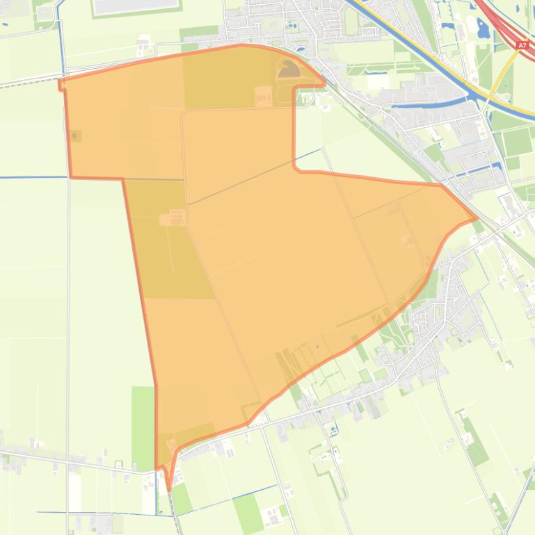 Kaart van de buurt Verspreide huizen ten noorden van Westerlee.