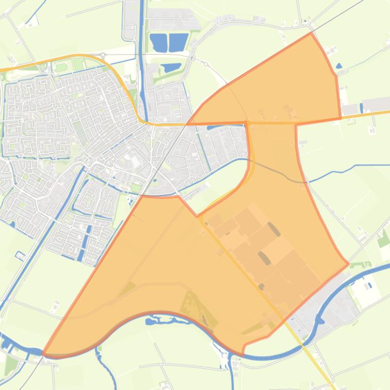 Kaart van de buurt Verspreide huizen ten oosten van Zevenbergen.