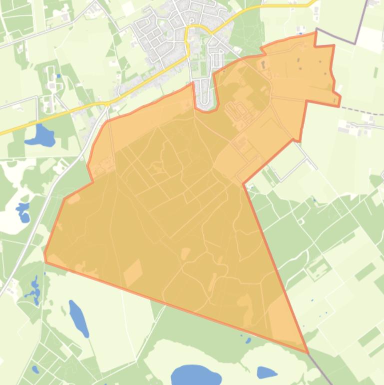 Kaart van de buurt Verspreide huizen ten zuiden van Huijbergen.