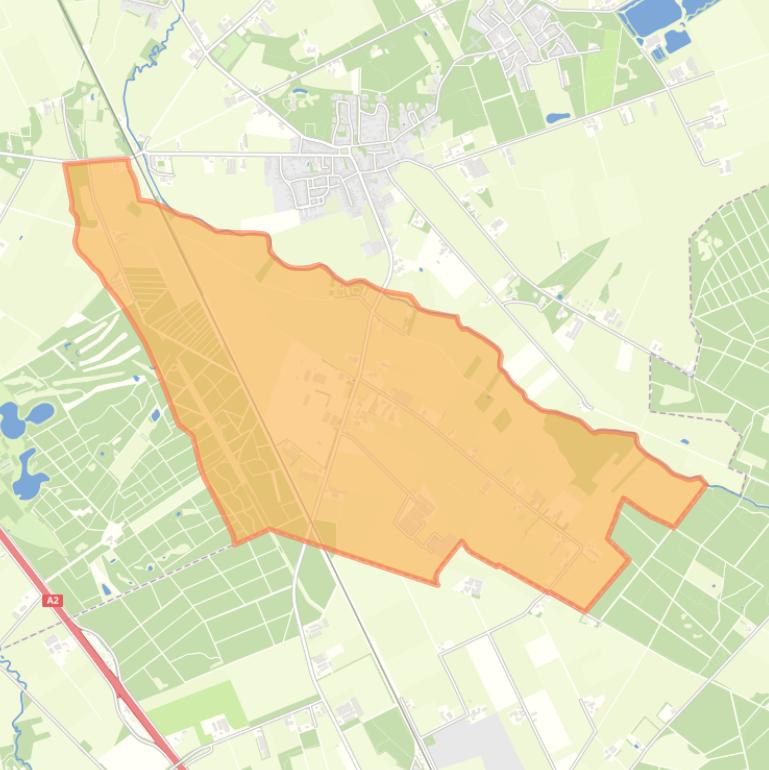 Kaart van de buurt Verspreide huizen ten zuiden van Sterksel.