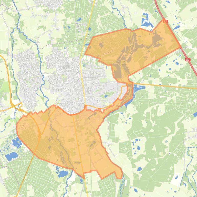 Kaart van de buurt Verspreide huizen Turfbergse Heide Nederheide.