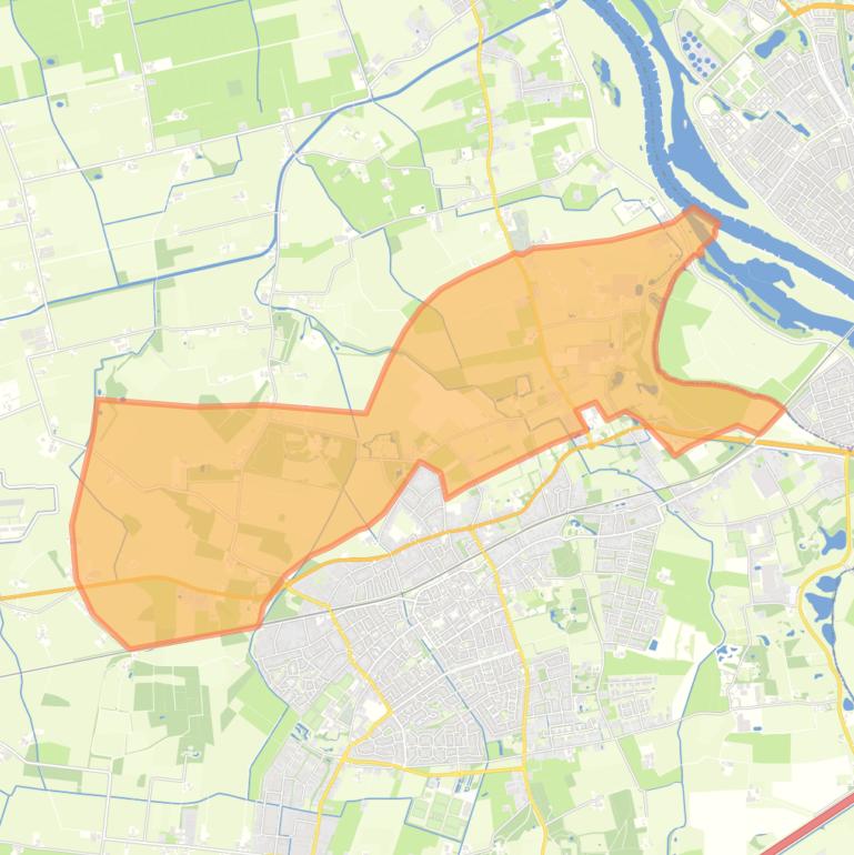 Kaart van de buurt Verspreide huizen Twello-Noord.