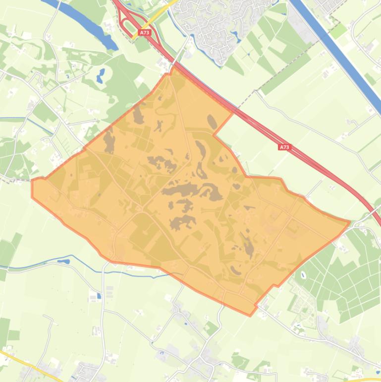 Kaart van de buurt Verspreide huizen Valenberg en Heide.