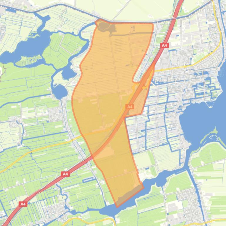 Kaart van de buurt Verspreide huizen Veenderpolder.