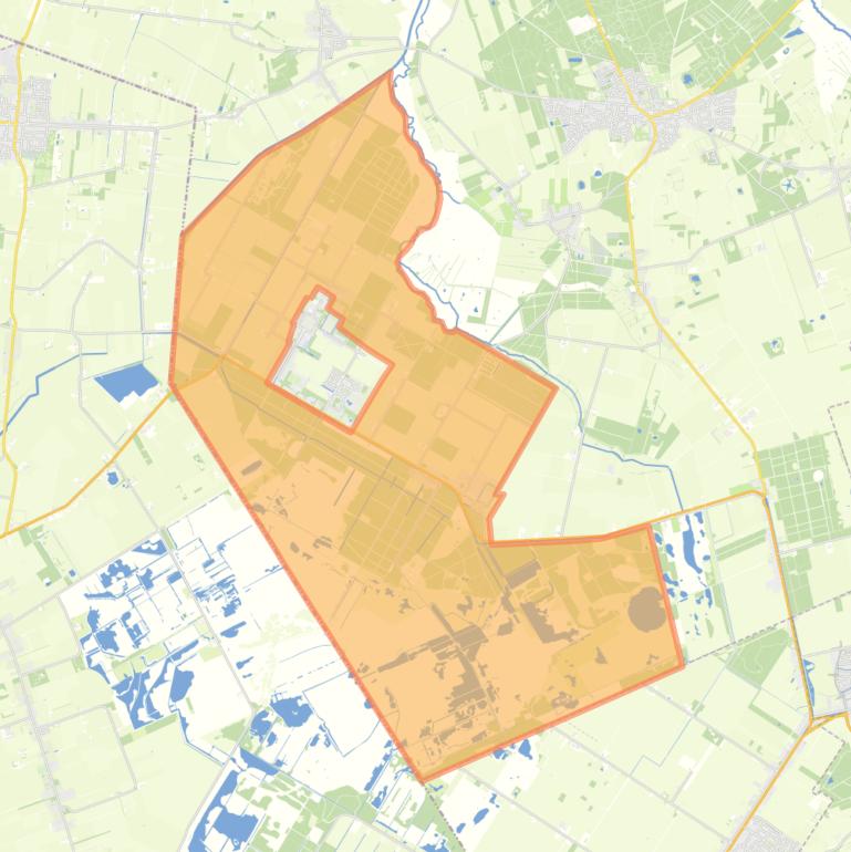 Kaart van de buurt Verspreide huizen Veenhuizen.