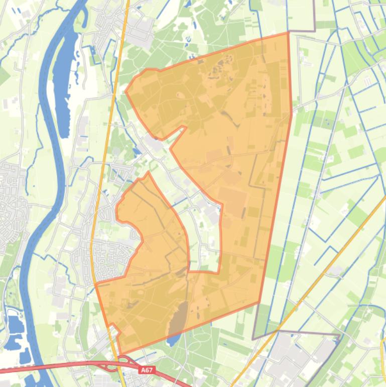 Kaart van de buurt Verspreide huizen Velden.