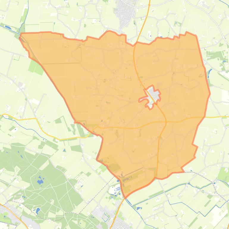 Kaart van de buurt Verspreide huizen Velswijk.