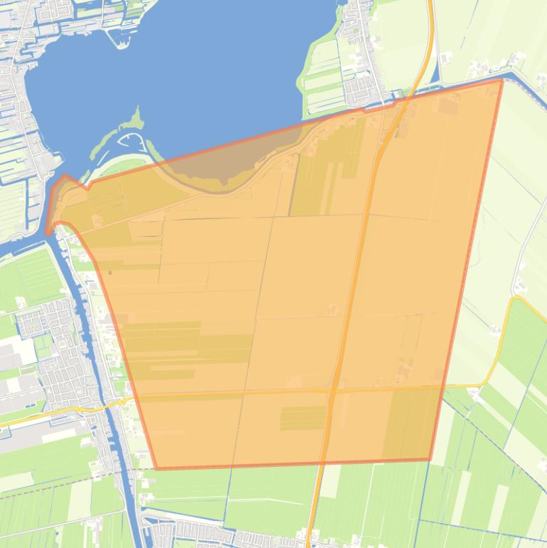 Kaart van de buurt Verspreide huizen Vierambachtspolder.