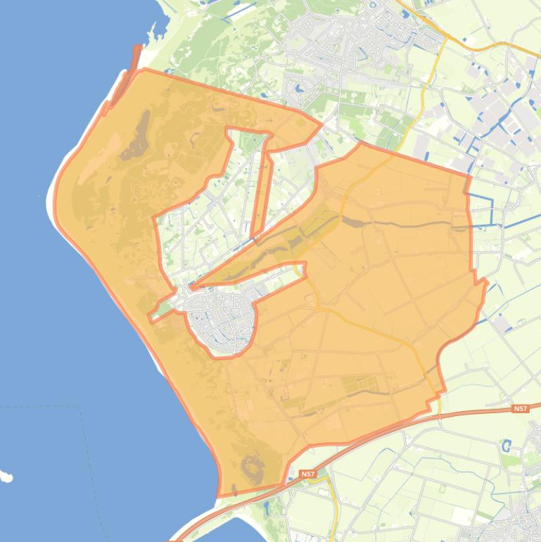 Kaart van de buurt Verspreide huizen.