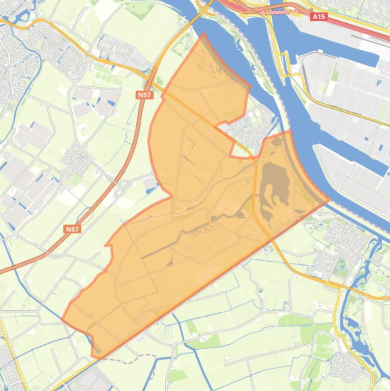 Kaart van de buurt Verspreide huizen.