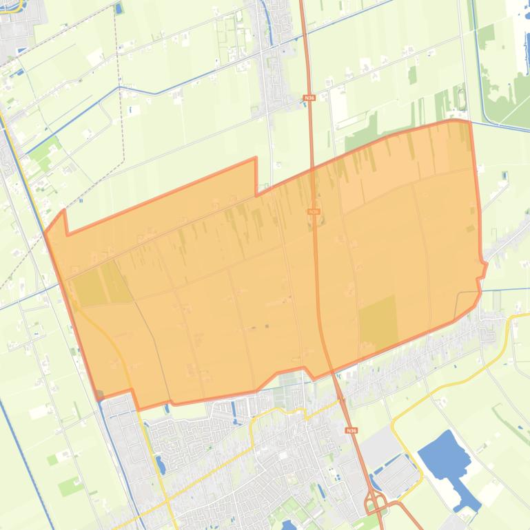 Kaart van de buurt Verspreide huizen Vriezenveen-Noord.