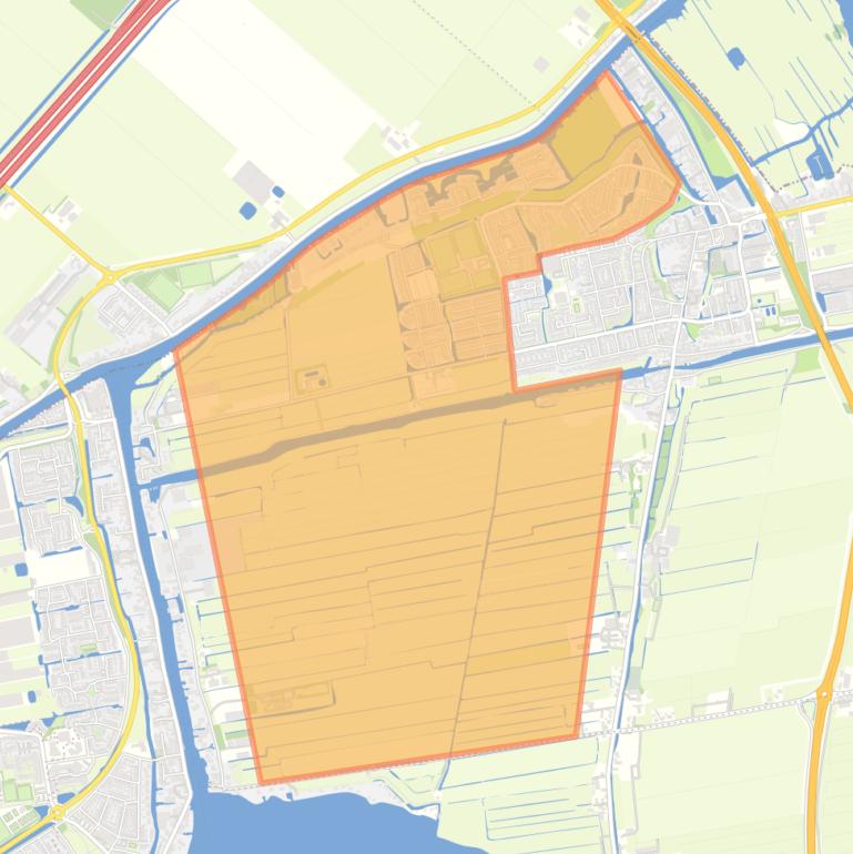 Kaart van de buurt Verspreide huizen West.