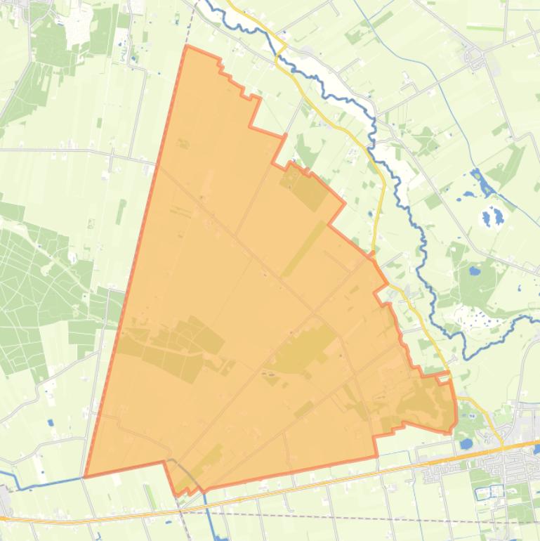 Kaart van de buurt Verspreide huizen Westerhuizingerveld.