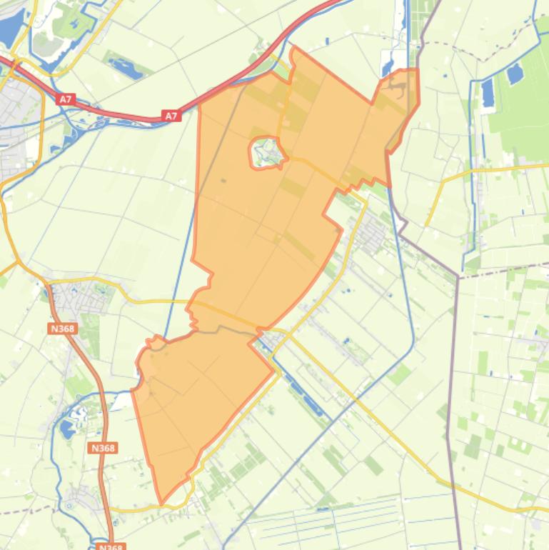 Kaart van de buurt Verspreide huizen Westerwoldse A.