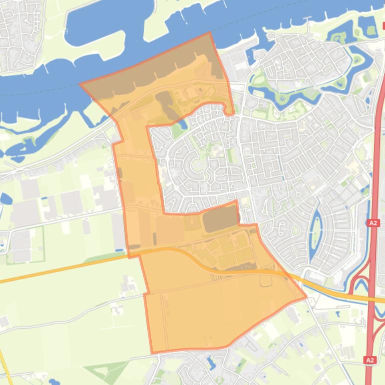 Kaart van de buurt Verspreide huizen Westzijde.