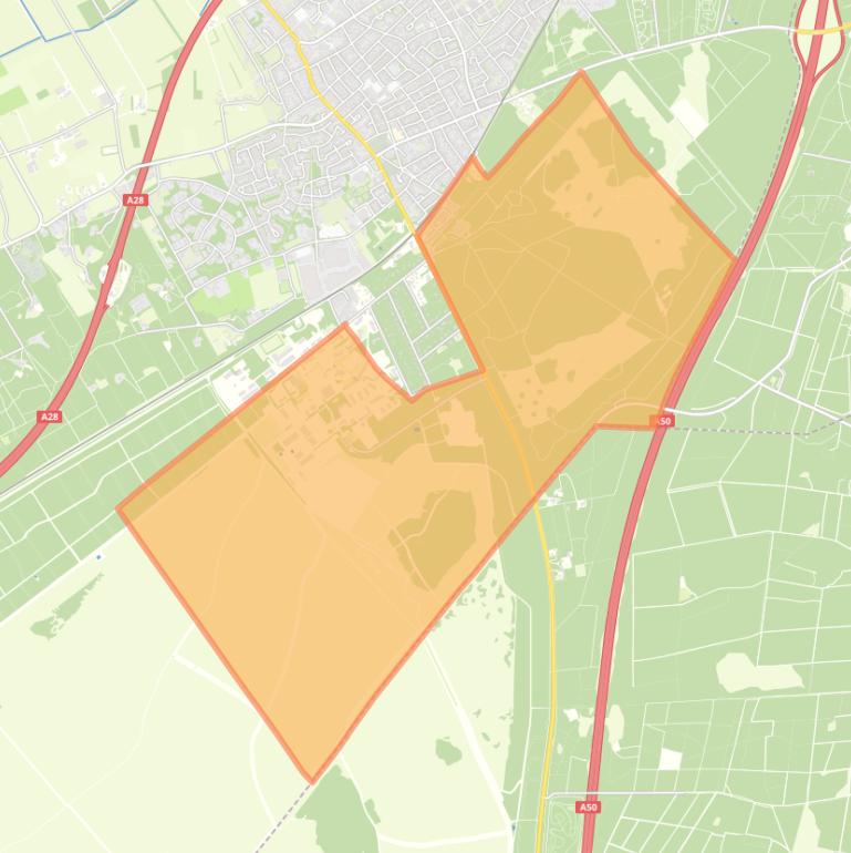 Kaart van de buurt Verspreide huizen Wezepse Heide.