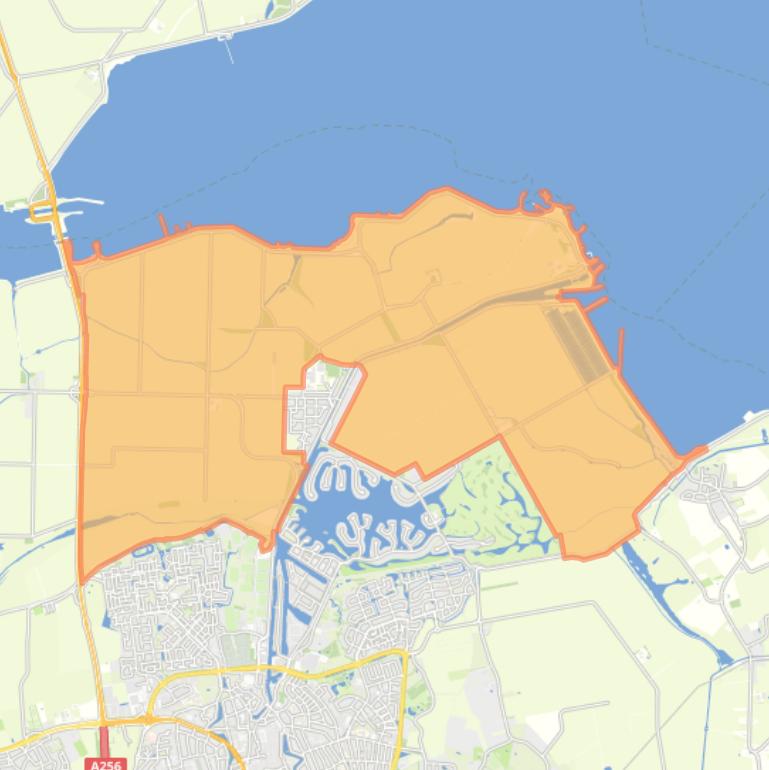 Kaart van de buurt Verspreide huizen Wilhelminadorp.