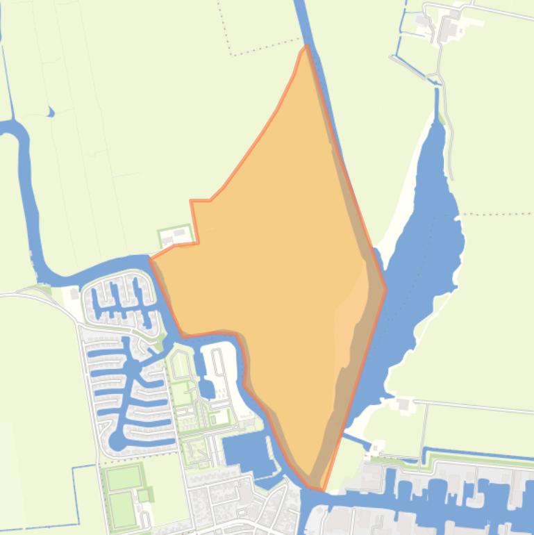 Kaart van de buurt Verspreide huizen Woudsend.