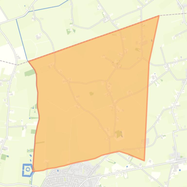 Kaart van de buurt Verspreide huizen Wouw in het Noorden.