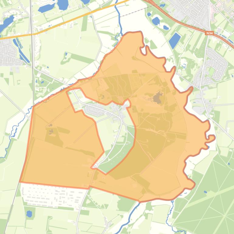 Kaart van de buurt Verspreide huizen Zeegse.