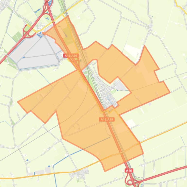 Kaart van de buurt Verspreide huizen Zevenbergschen Hoek.