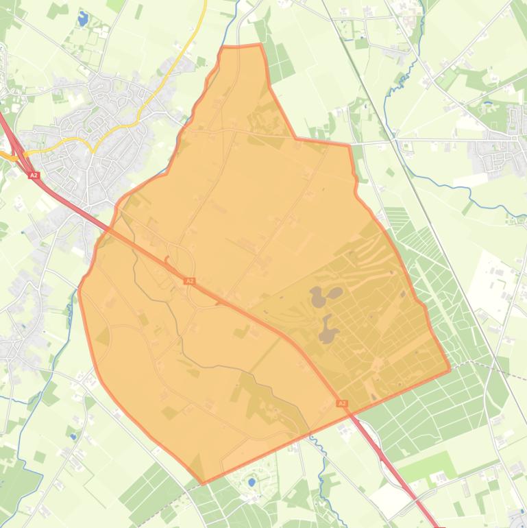 Kaart van de buurt Verspreide huizen Zevenhuizense Heide.