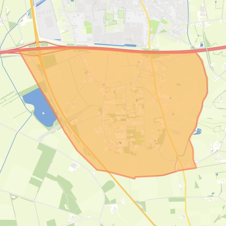 Kaart van de buurt Verspreide huizen Zuiderveld.