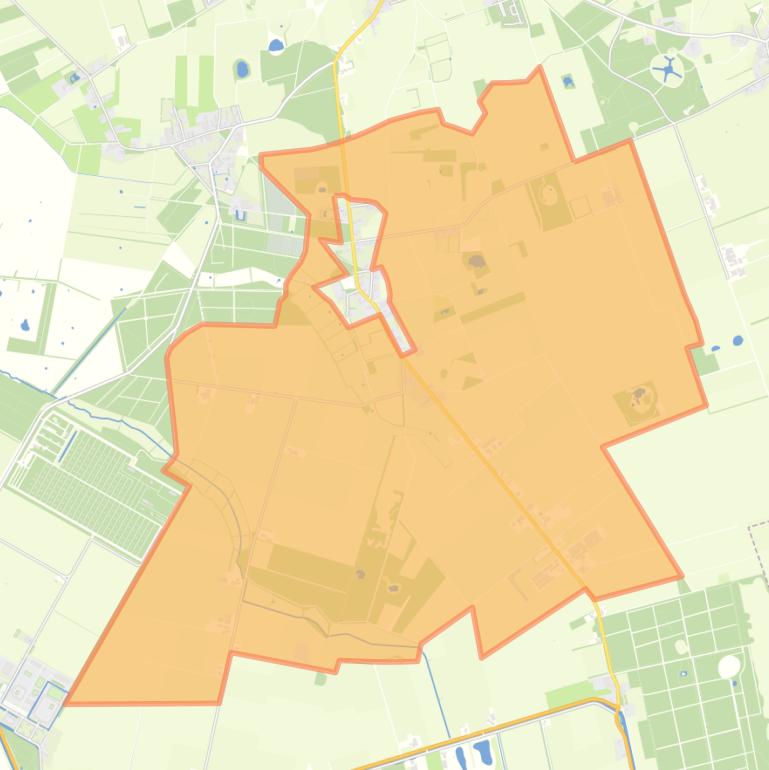 Kaart van de buurt Verspreide huizen Zuidvelde.