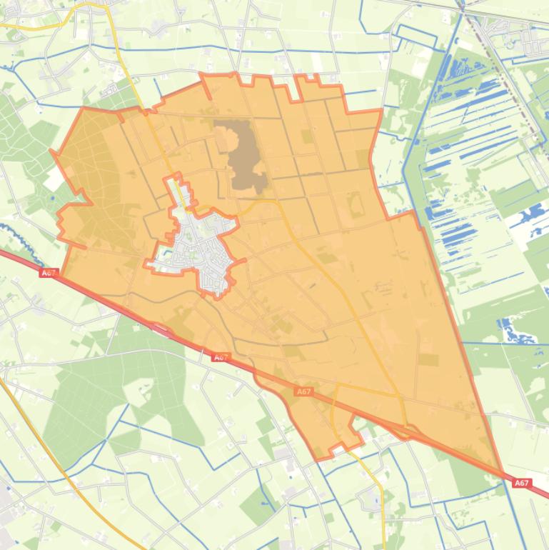 Kaart van de buurt Verspreide woningen bij Liessel.