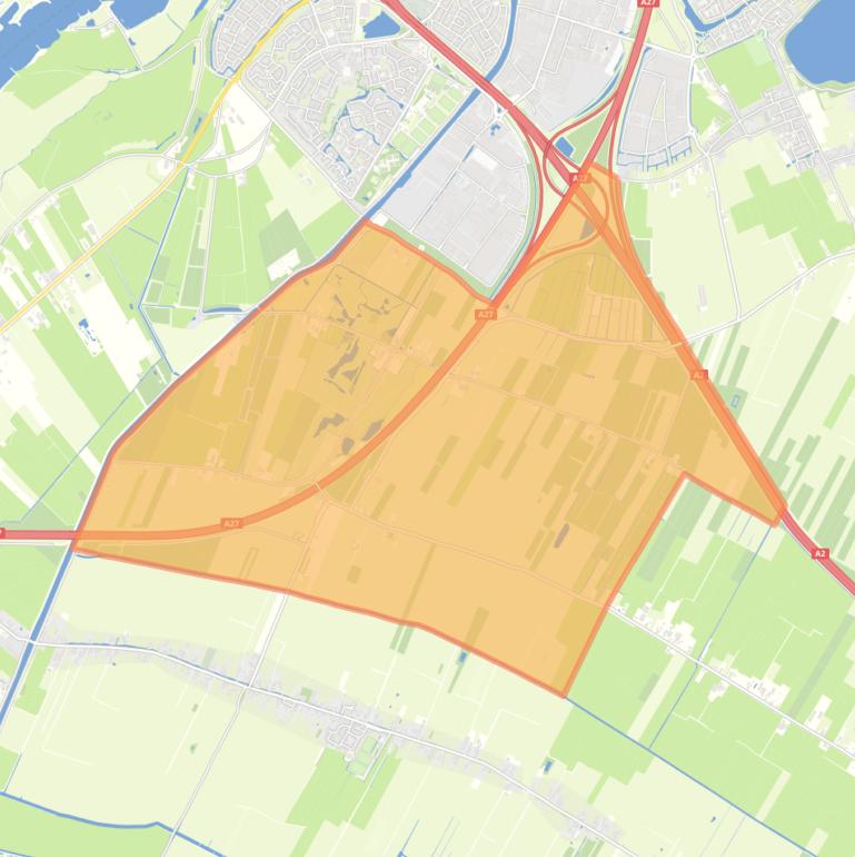 Kaart van de buurt Vianen buitengebied zuid.