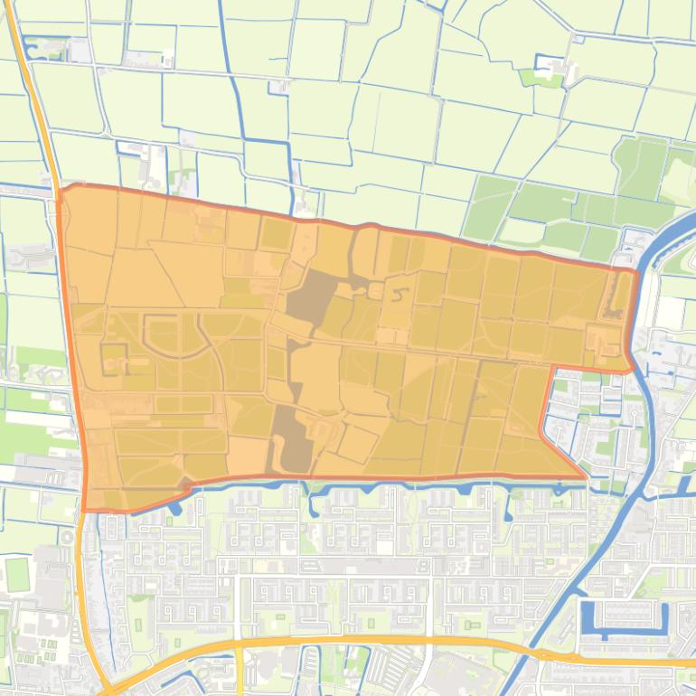 Kaart van de buurt Vierhuisterweg en omgeving.