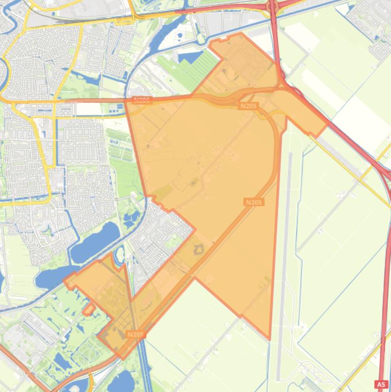 Kaart van de buurt Vijfhuizen Omgeving.