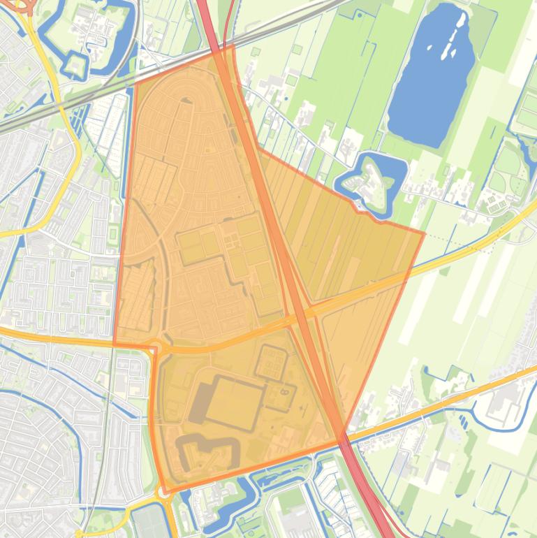 Kaart van de buurt Voordorp en Voorveldsepolder.