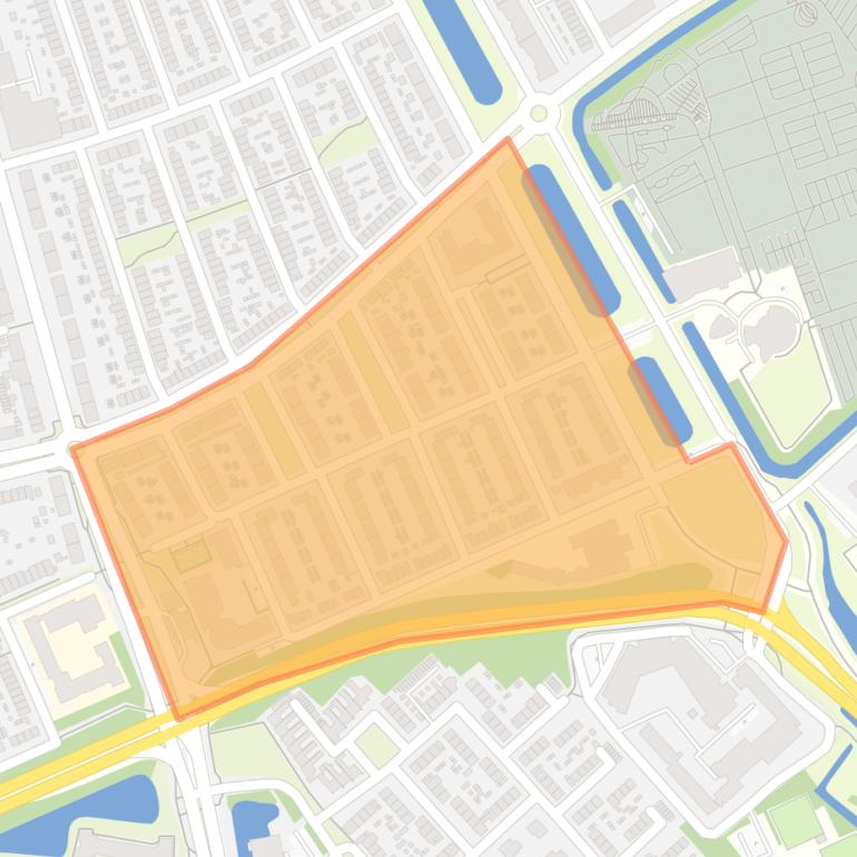 Kaart van de buurt Waldeck Pyrmontweg en omgeving.