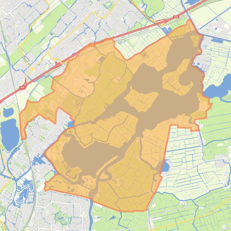 Kaart van de buurt Warmond buitengebied-Oosteinde.