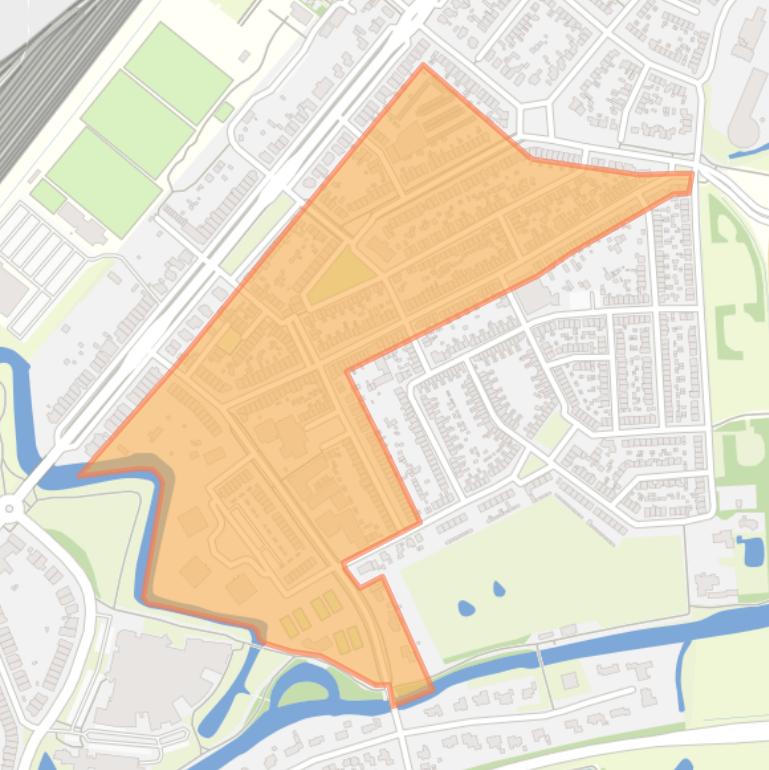 Kaart van de buurt Weg naar Laren en omgeving.