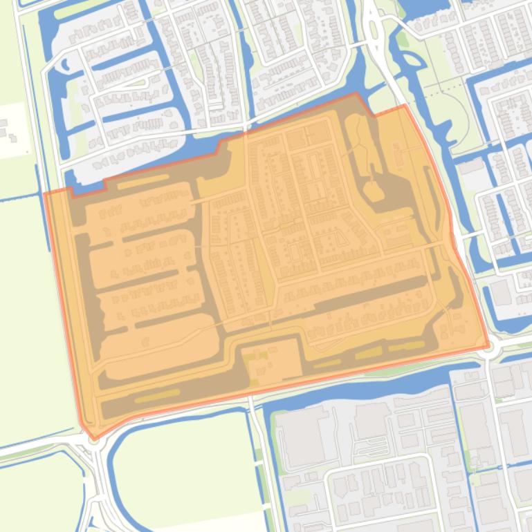 Kaart van de buurt Westerdel Zuid.