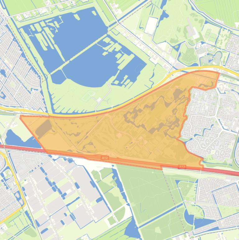 Kaart van de buurt Westerpark cum annexis.