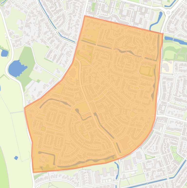 Kaart van de buurt Westervoort-Lange Maat en Hoogeind.