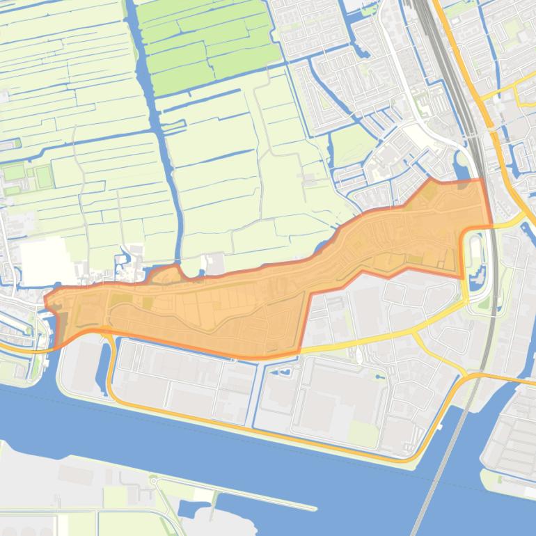 Kaart van de buurt Westzanerdijk.