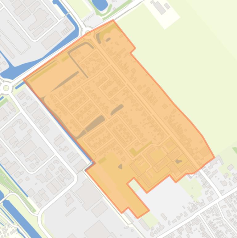 Kaart van de Winkel Bomenbuurt en Winkelmadepark.