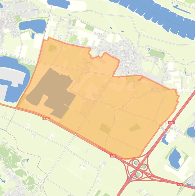 Kaart van de buurt Winssen-Buitengebied Zuid-1.