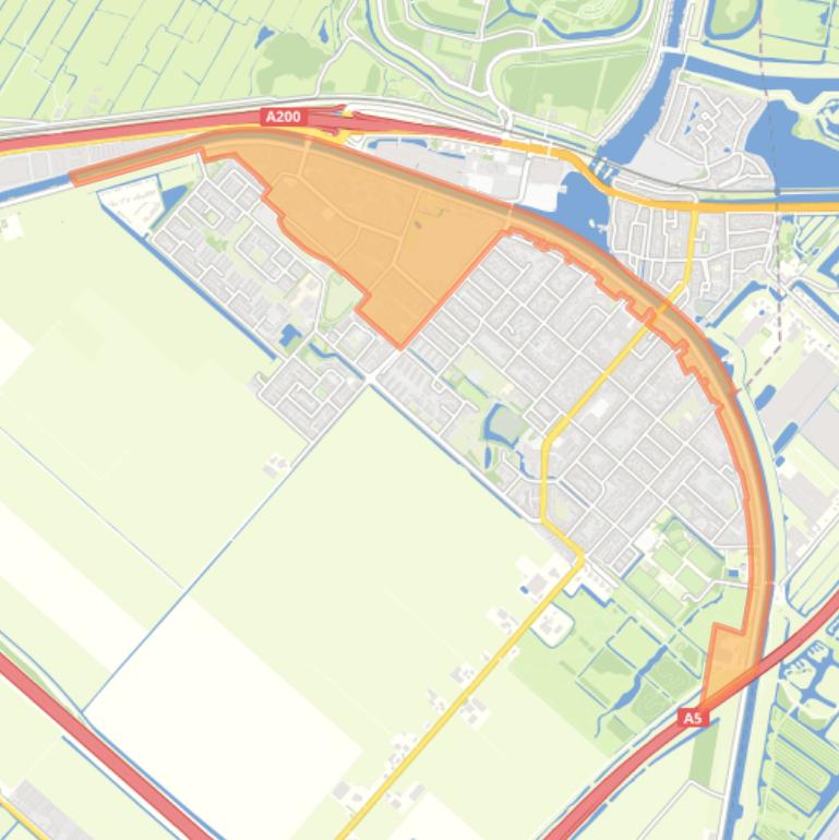 Kaart van de buurt Zwanenburg Dijk.