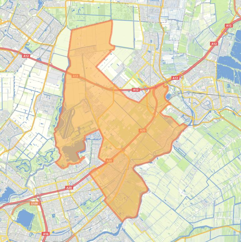 Kaart van postcodegebied 2751HT.