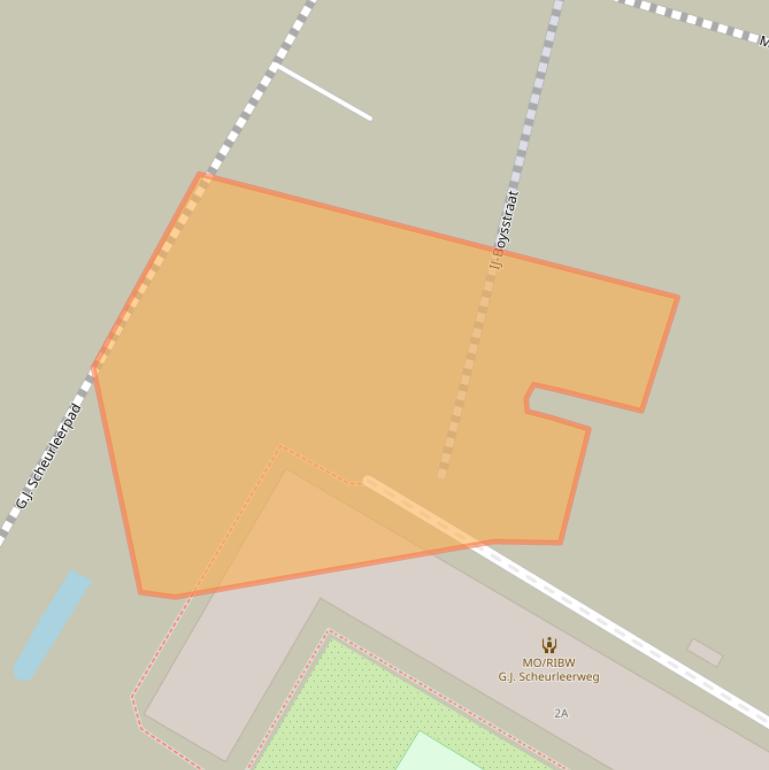 Kaart van postcodegebied 1022LP.